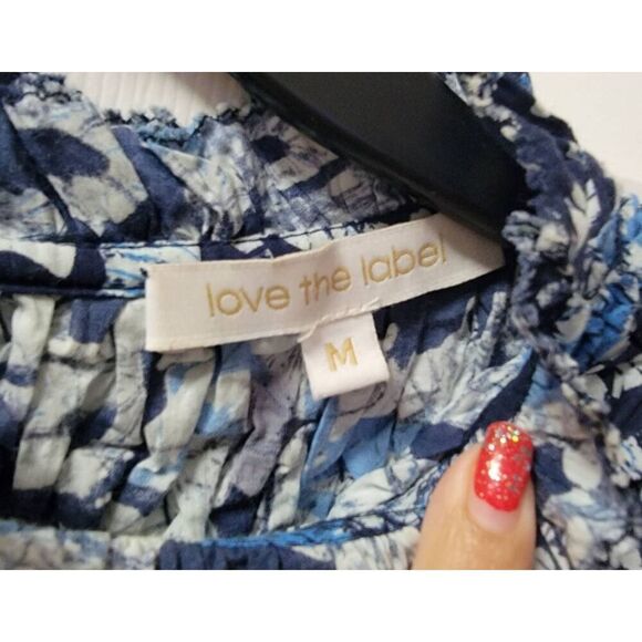 Anthropology/ Love The Label Andrea puff Sleeve Mini Dress M - Picture 8 of 12